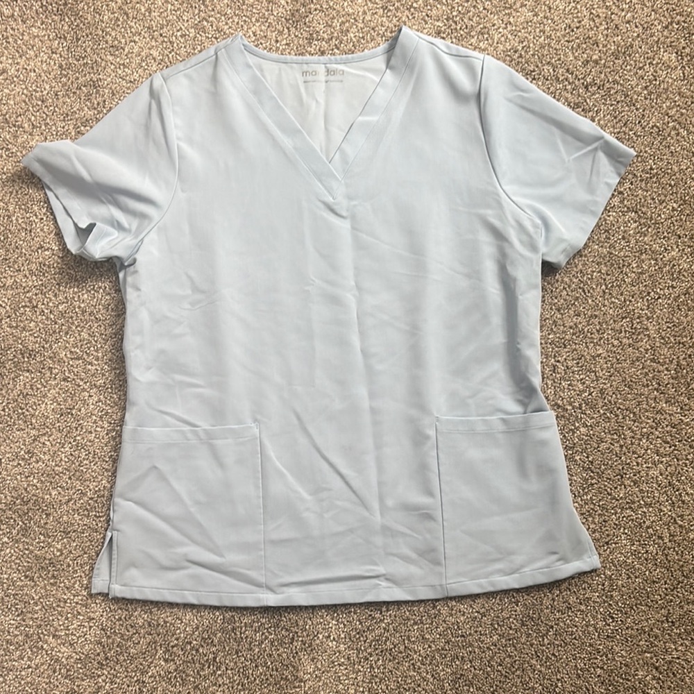 Light Blue Women's Scrub Set